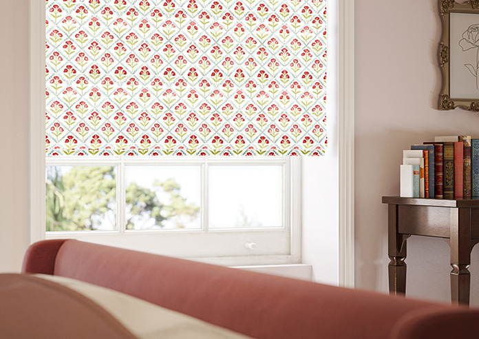 Chatsworth, Scarlet Red - Twist&Fit Roman Blind - Image 5